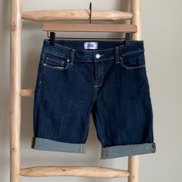 Paige Denim Bermuda Shorts Sz 27 - Picture 1 of 6